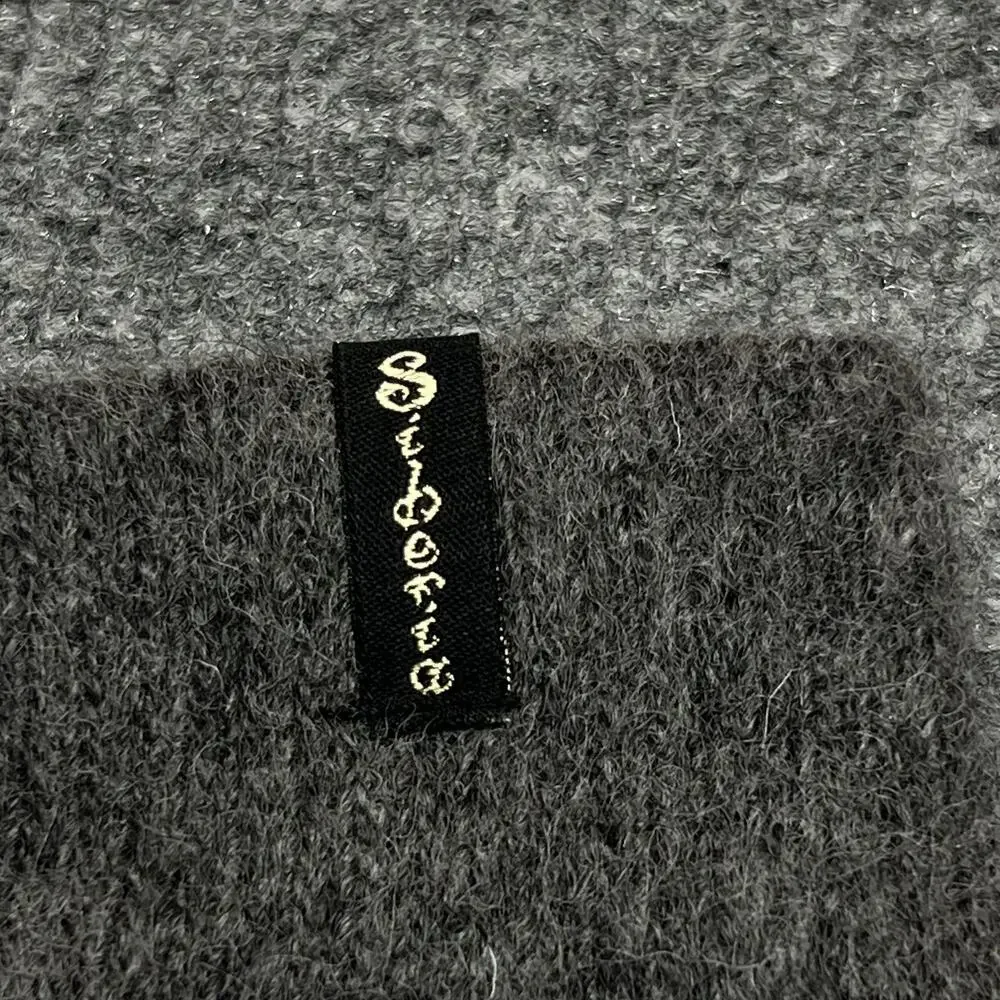 Siberia Socks Mens One Size Gray Wool Mid Calf Fish Graphic Thermal Winter